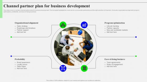 Channel Partner Plan For Business Development