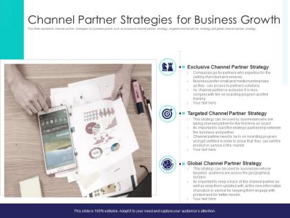 Channel partner strategies for business growth