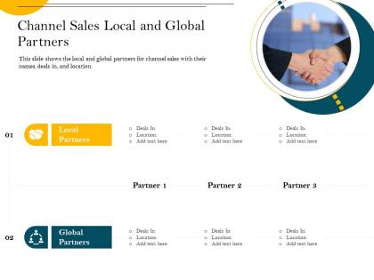 Channel sales local and global partners deals in ppt powerpoint presentation file gallery