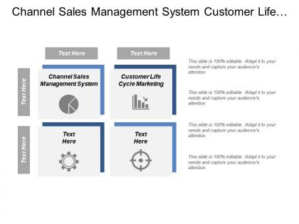 Channel sales management system customer life cycle marketing cpb