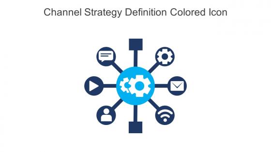 Channel Strategy Definition Colored Icon In Powerpoint Pptx Png And Editable Eps Format