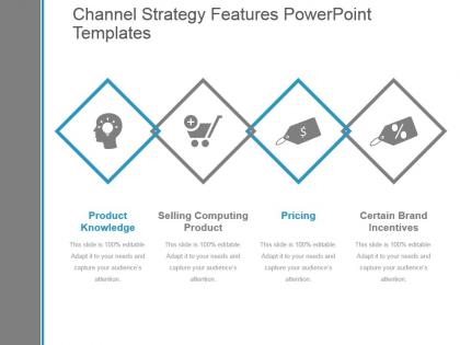 Channel strategy features powerpoint templates