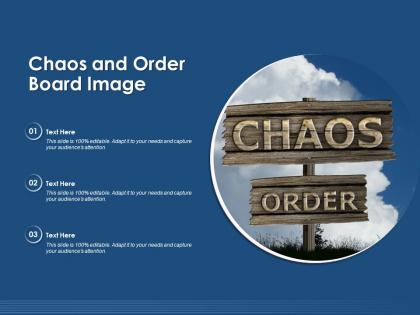 Chaos and order board image