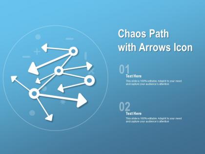 Chaos path with arrows icon