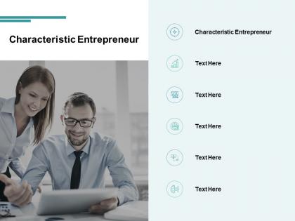 Characteristic entrepreneur ppt powerpoint presentation tutorials cpb