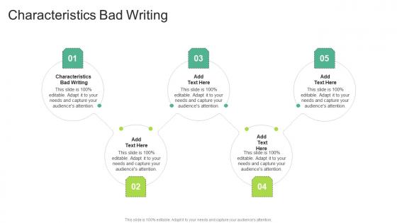 Characteristics Bad Writing Advice Writers Job In Powerpoint And Google Slides Cpb