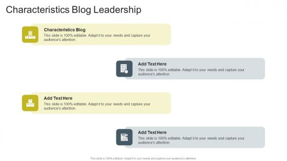 Characteristics Blog Leadership In Powerpoint And Google Slides Cpb