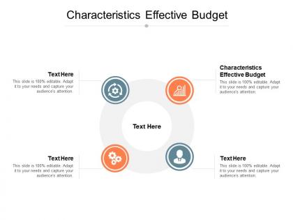 Characteristics effective budget ppt powerpoint presentation layouts inspiration cpb