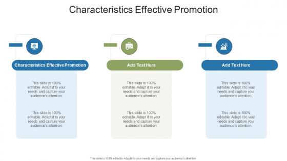Characteristics Effective Promotion In Powerpoint And Google Slides Cpb