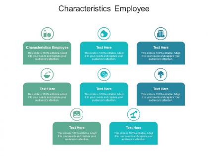 Characteristics employee ppt powerpoint presentation professional background cpb