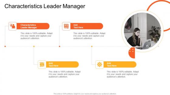 Characteristics Leader Manager In Powerpoint And Google Slides Cpb