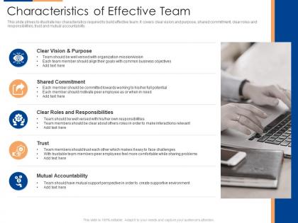 Characteristics of effective team organizational team building program
