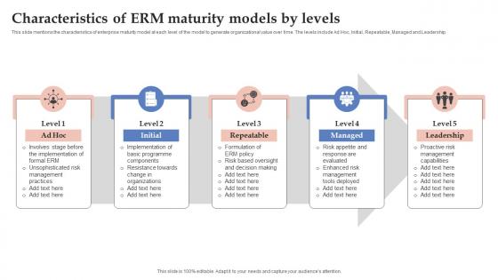 Characteristics Of Erm Maturity Models By Levels