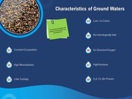 Characteristics of ground waters little ppt powerpoint presentation format