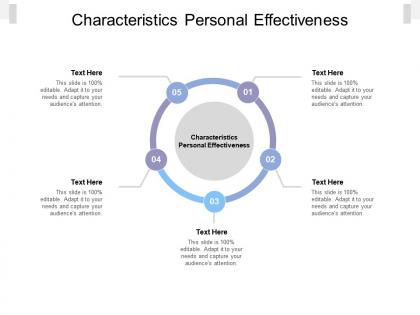 Characteristics personal effectiveness ppt powerpoint presentation icon example cpb
