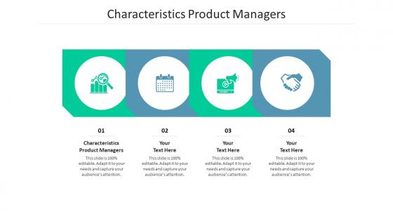 Characteristics product managers ppt powerpoint presentation styles layouts cpb