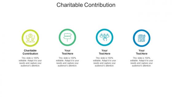 Charitable contribution ppt powerpoint presentation portfolio influencers cpb
