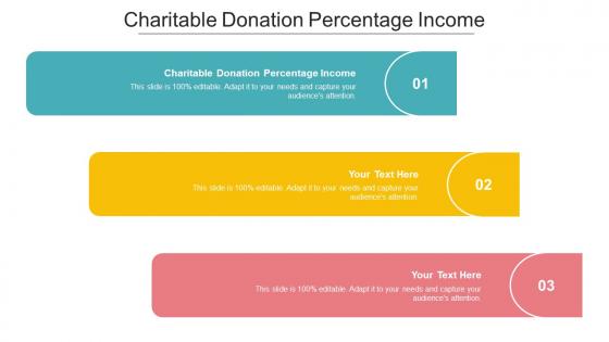 Charitable Donation Percentage Income Ppt Powerpoint Presentation Inspiration Topics Cpb
