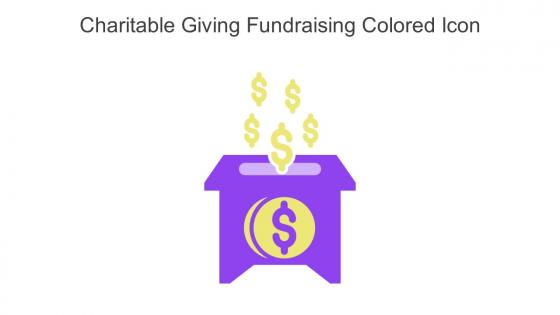 Charitable Giving Fundraising Colored Icon In Powerpoint Pptx Png And Editable Eps Format