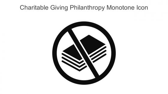 Charitable Giving Philanthropy Monotone Icon In Powerpoint Pptx Png And Editable Eps Format