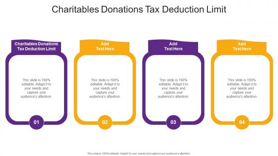Charitables Donations Tax Deduction Limit In Powerpoint And Google Slides Cpb