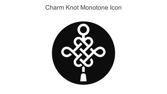 Charm Knot Monotone Icon In Powerpoint Pptx Png And Editable Eps Format