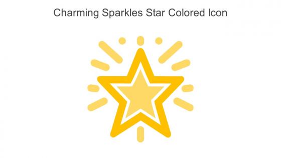 Charming Sparkles Star Colored Icon In Powerpoint Pptx Png And Editable Eps Format
