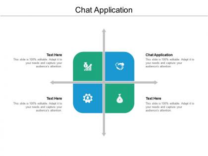 Chat application ppt powerpoint presentation show template cpb