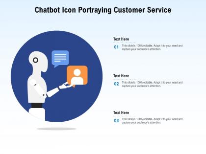 Chatbot icon portraying customer service