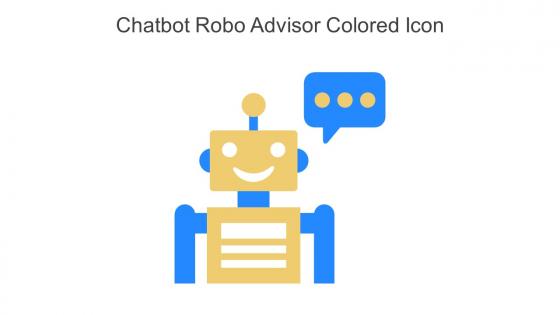 Chatbot Robo Advisor Colored Icon In Powerpoint Pptx Png And Editable Eps Format