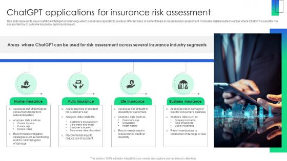 ChatGPT Applications For Insurance Risk Assessment ChatGPT Revolutionizing Insurance ChatGPT SS V