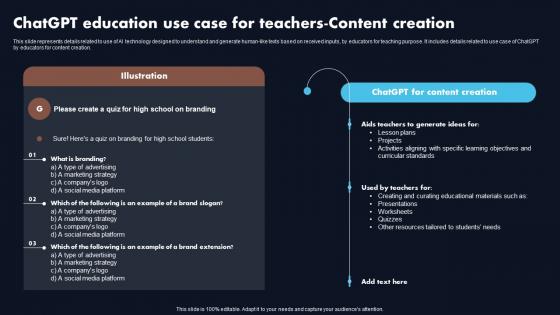 Chatgpt Education Content Creation Chatgpt Revolutionizing The Education Sector ChatGPT SS