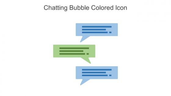 Chatting Bubble Colored Icon In Powerpoint Pptx Png And Editable Eps Format
