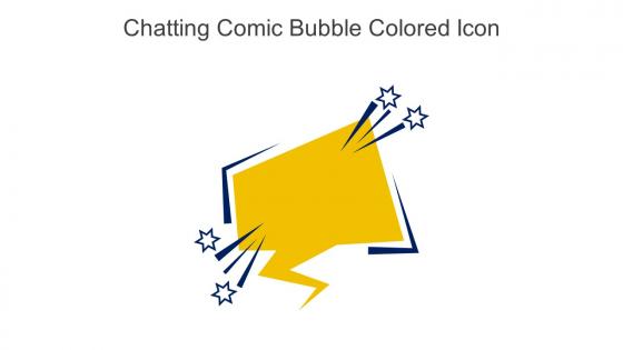 Chatting Comic Bubble Colored Icon In Powerpoint Pptx Png And Editable Eps Format