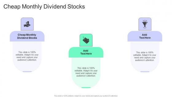 Cheap Monthly Dividend Stocks In Powerpoint And Google Slides Cpb