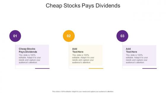 Cheap Stocks Pays Dividends In Powerpoint And Google Slides Cpb