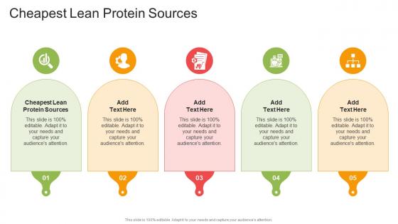 Cheapest Lean Protein Sources In Powerpoint And Google Slides Cpb