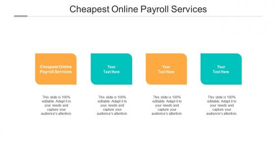 Cheapest online payroll services ppt powerpoint presentation visual aids backgrounds cpb