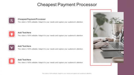 Cheapest Payment Processor In Powerpoint And Google Slides Cpb
