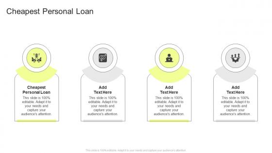Cheapest Personal Loan In Powerpoint And Google Slides Cpb