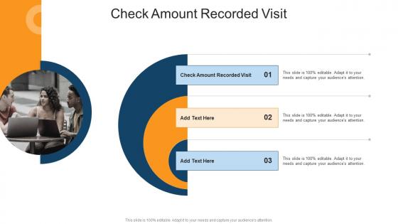 Check Amount Recorded Visit In Powerpoint And Google Slides Cpb
