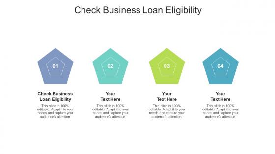 Check business loan eligibility ppt powerpoint presentation ideas graphic tips cpb