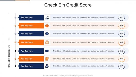 Check Ein Credit Score In Powerpoint And Google Slides Cpb
