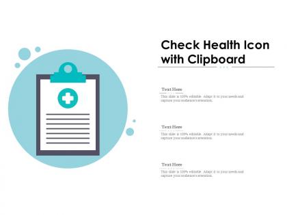Check health icon with clipboard
