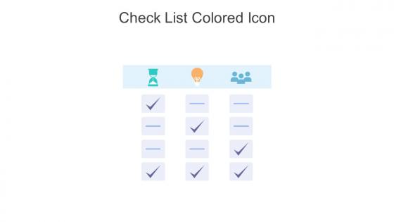 Check List Colored Icon In Powerpoint Pptx Png And Editable Eps Format