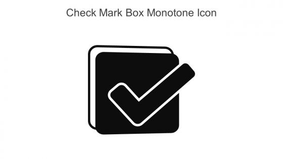 Check Mark Box Monotone Icon In Powerpoint Pptx Png And Editable Eps Format