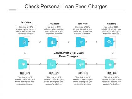 Check personal loan fees charges ppt powerpoint presentation outline example introduction cpb