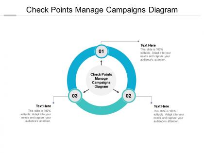 Check points manage campaigns diagram ppt powerpoint presentation slides cpb