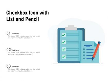 Checkbox icon with list and pencil