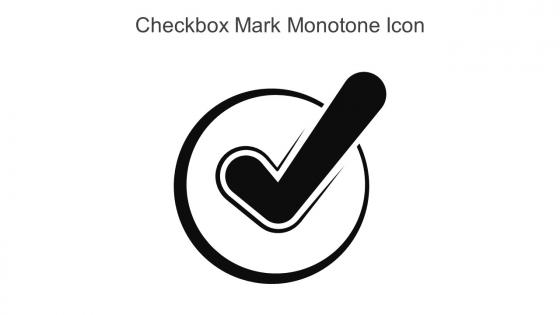 Checkbox Mark Monotone Icon In Powerpoint Pptx Png And Editable Eps Format
